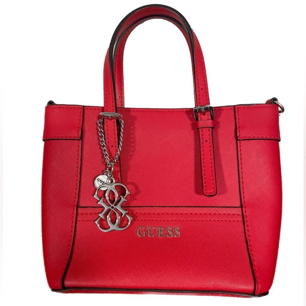 Red Guess Mini Tote - Picture 4 of 5